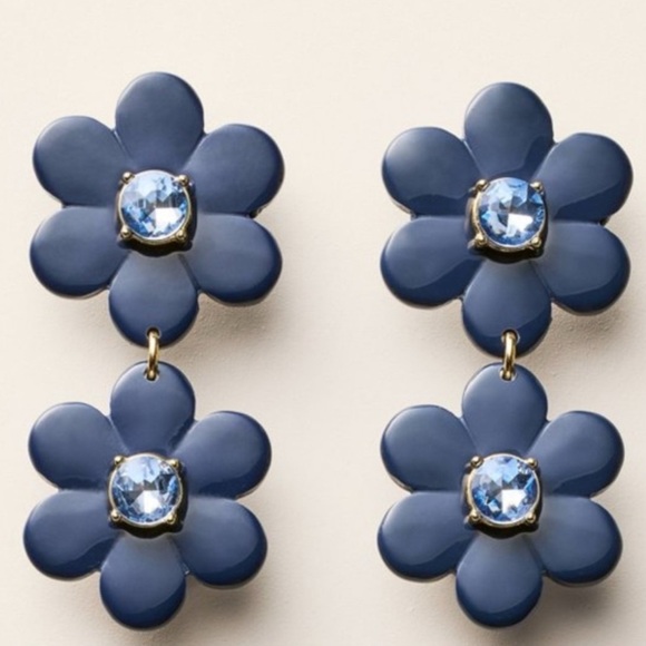 kate spade Jewelry - KATE SPADE ♠️ X TARGET 🎯 Blue Floral Earrings
